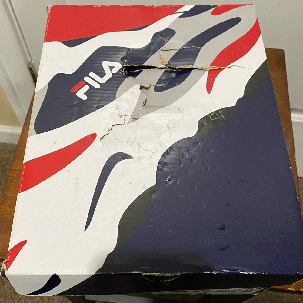FILA Ray Tracer white-black-high rise sneakers kids size 5.5 - Picture 6 of 6